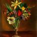 Flowers in a Tall Vase